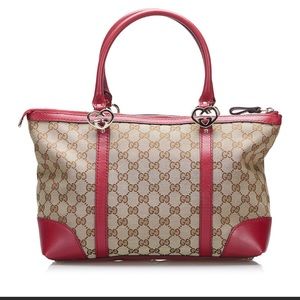 Authentic GUCCI GG Lovely Tote/Handbag